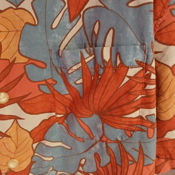 Tommy Bahama Men's Short Sleeve Tropical Print Button Down SZ L - Picture 2 of 8